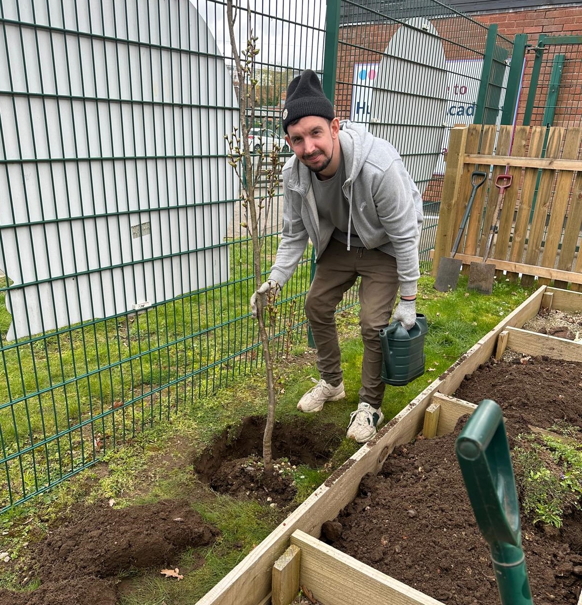 Huntingdon Allotment – volunteer working